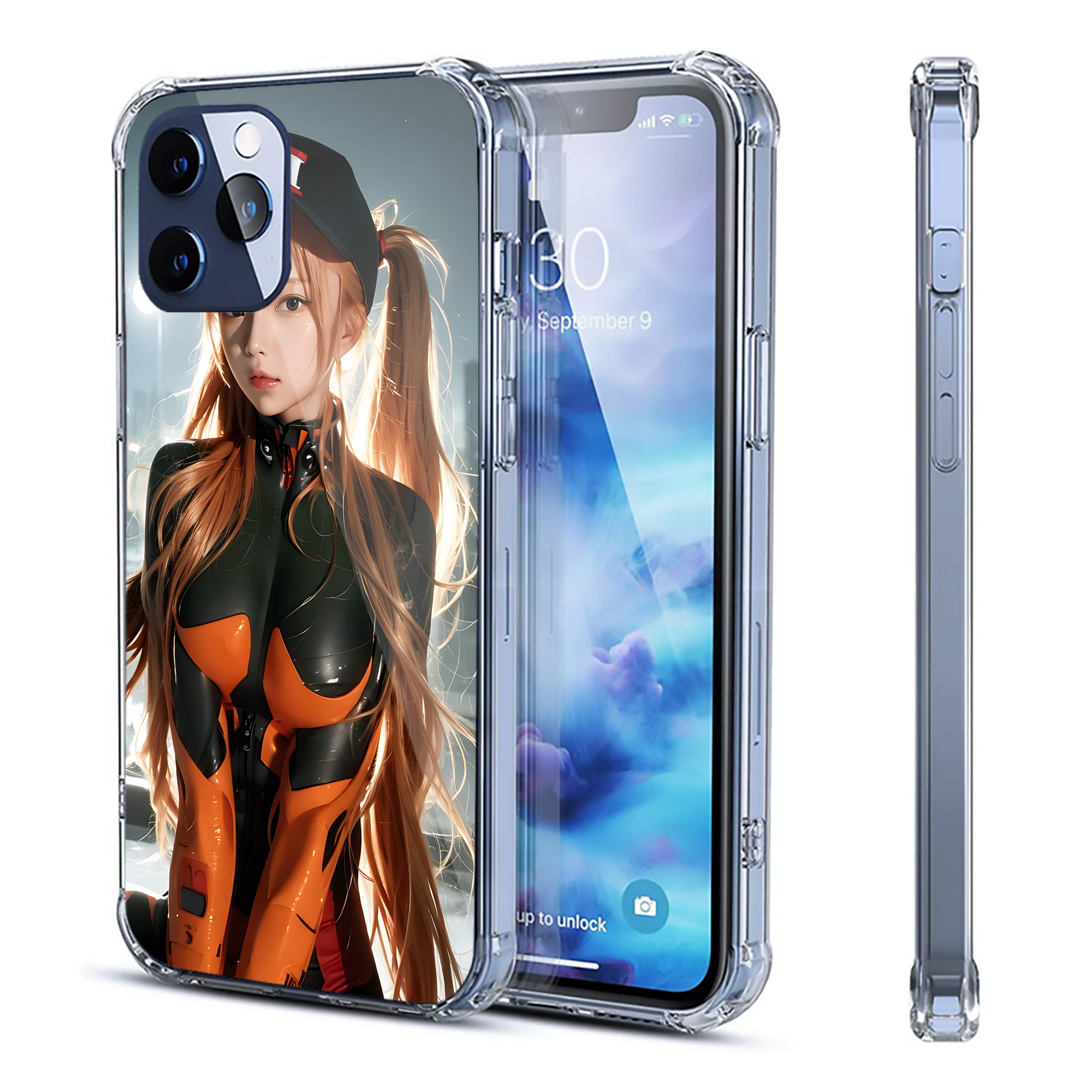 （画像用） EVA 新世紀エヴァンゲリオン 【iPhone 12シリーズ対応】透明スマホケース（クリアソフトケース）